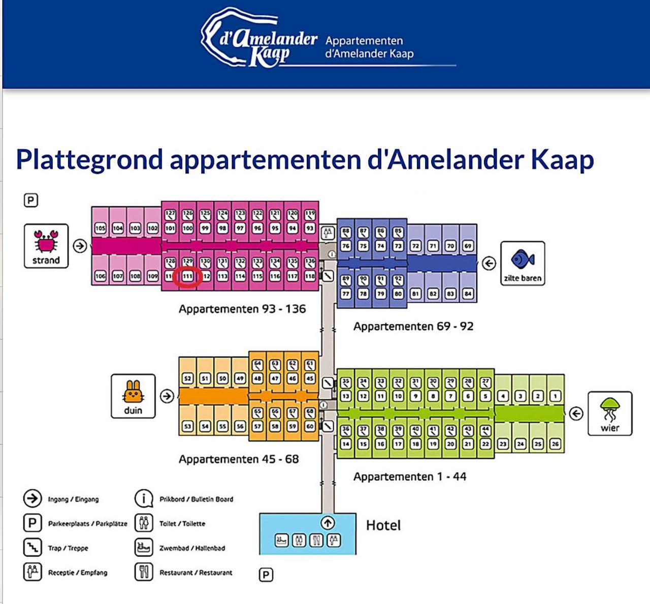 Appartement Noorderkragt, Amelander Kaap Hollum  Luaran gambar
